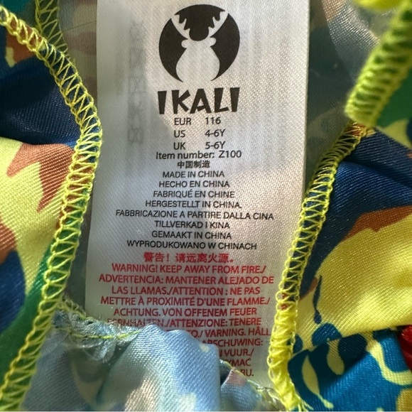 Kali Kids Vibrant Yellow and Multicolor Costume - Picture 3 of 3